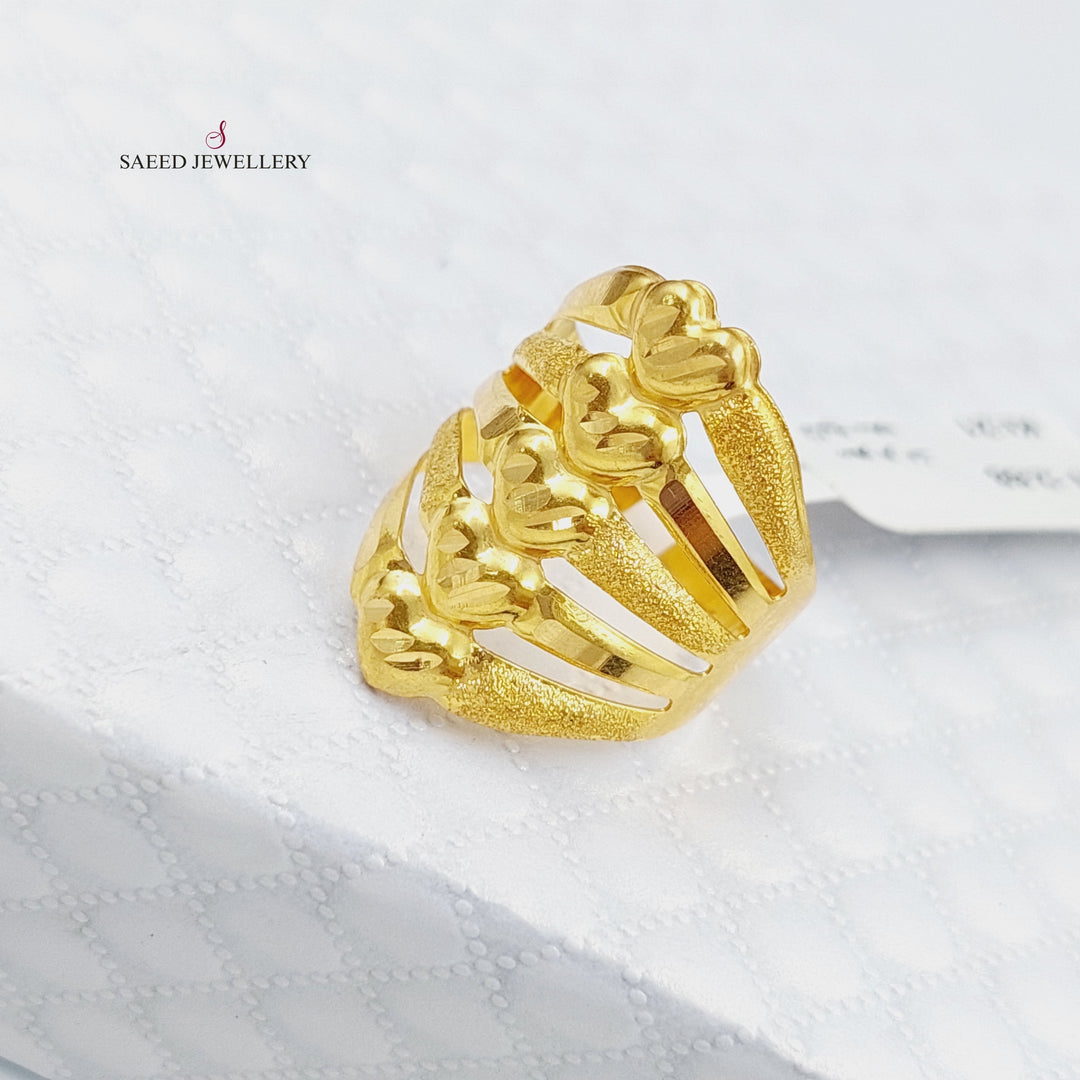 21K Gold Fancy Ring by Saeed Jewelry - Image 4