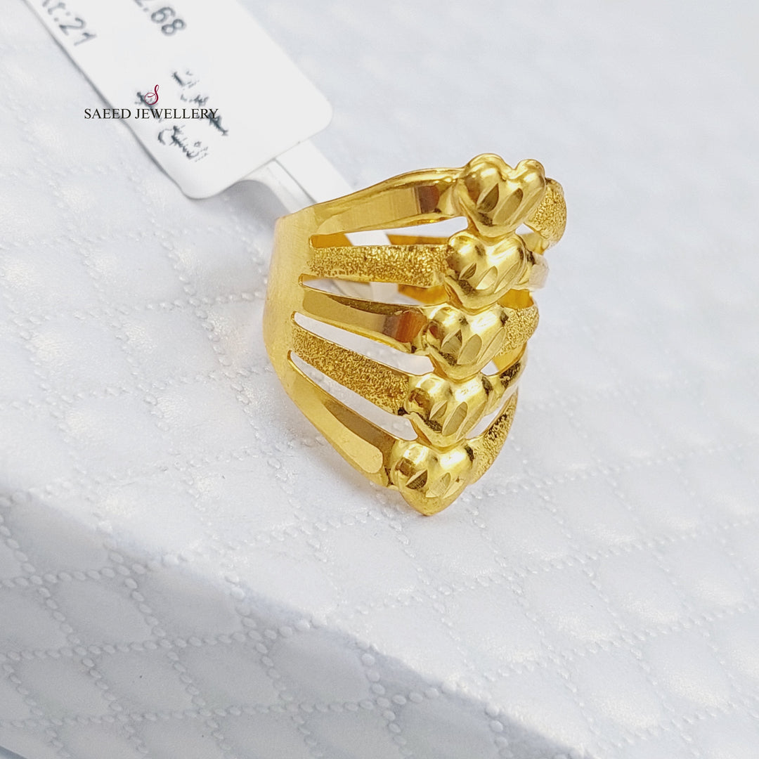 21K Gold Fancy Ring by Saeed Jewelry - Image 1