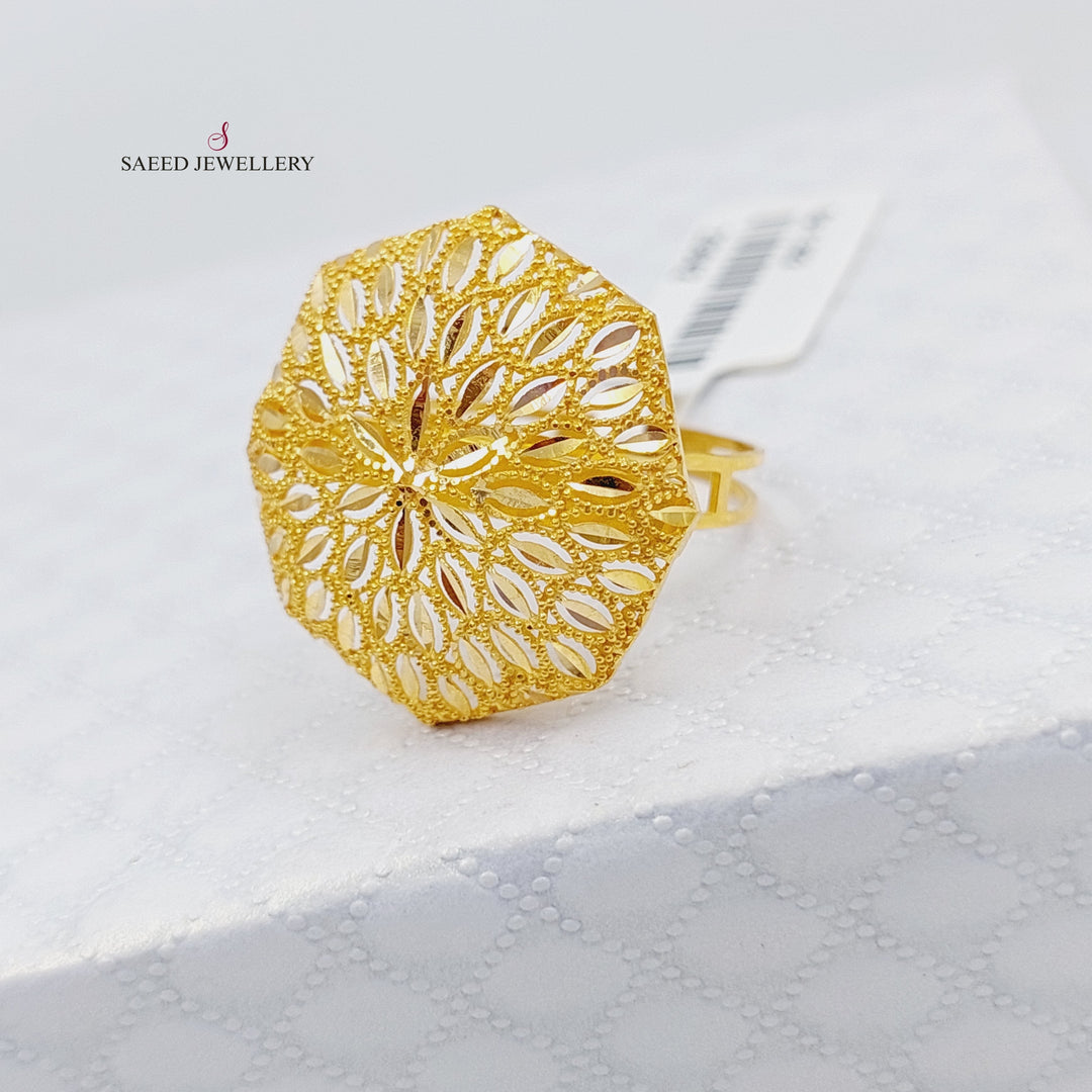 21K Gold Fancy Ring by Saeed Jewelry - Image 3