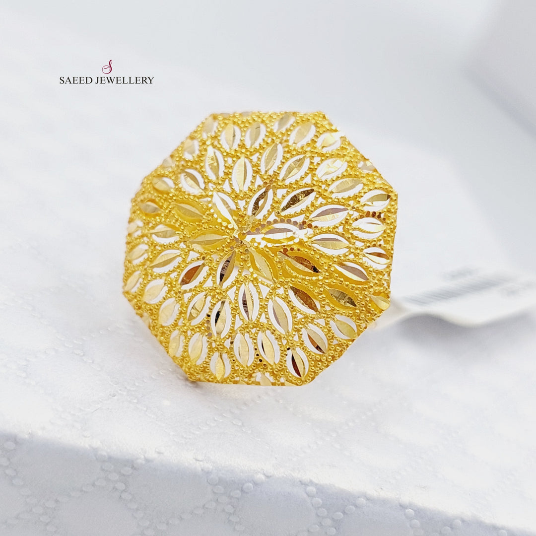 21K Gold Fancy Ring by Saeed Jewelry - Image 5