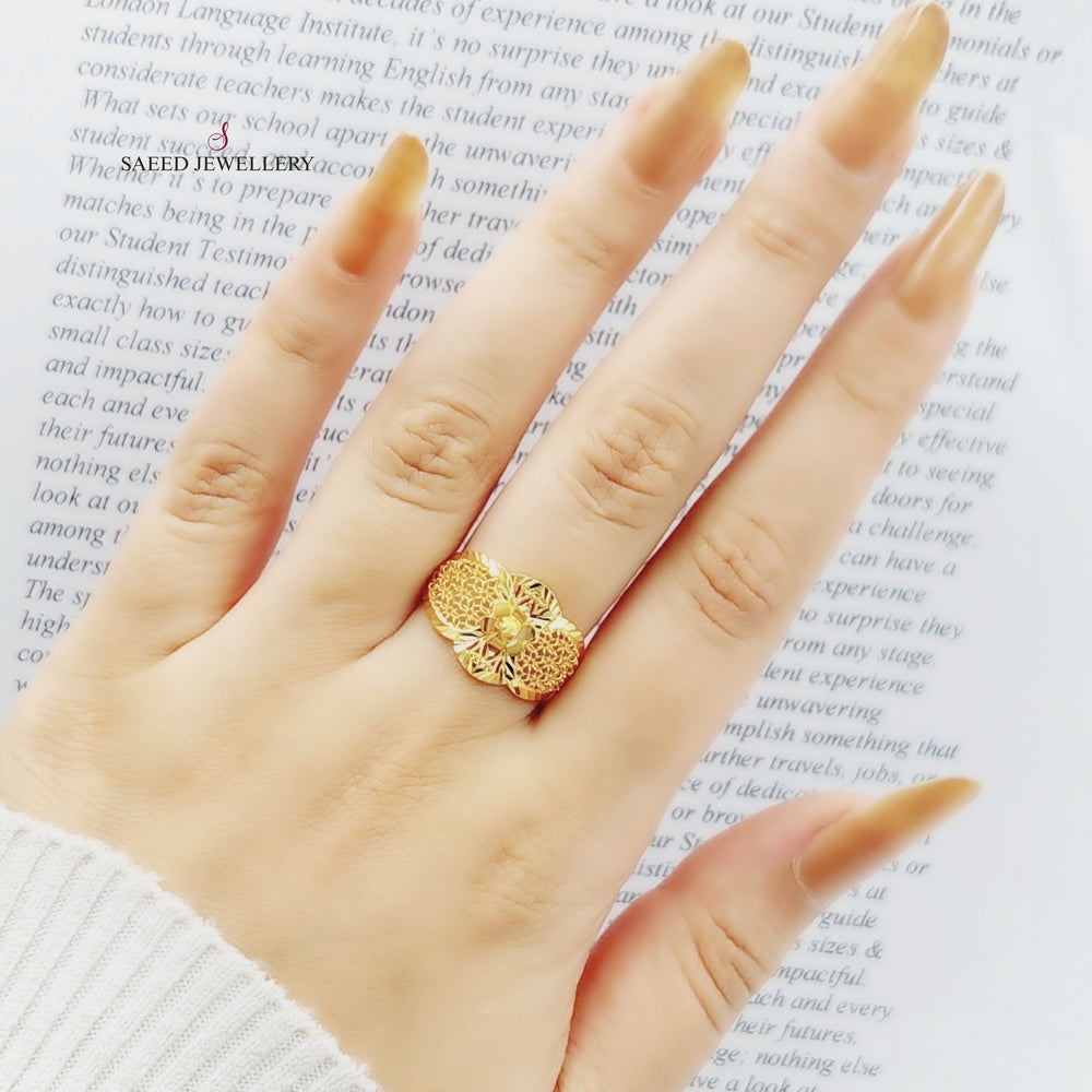 21K Gold Fancy Ring by Saeed Jewelry - Image 2