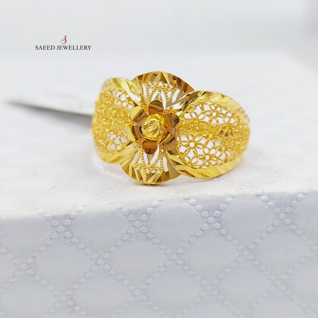 21K Gold Fancy Ring by Saeed Jewelry - Image 6