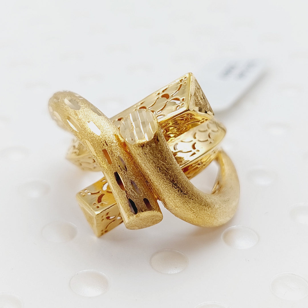 21K Gold Fancy Ring by Saeed Jewelry - Image 3