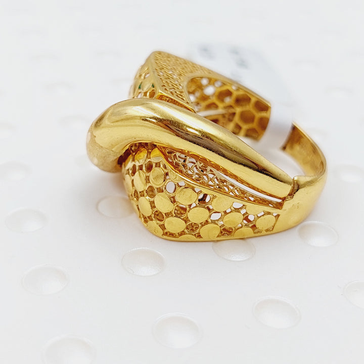 21K Gold Fancy Ring by Saeed Jewelry - Image 3