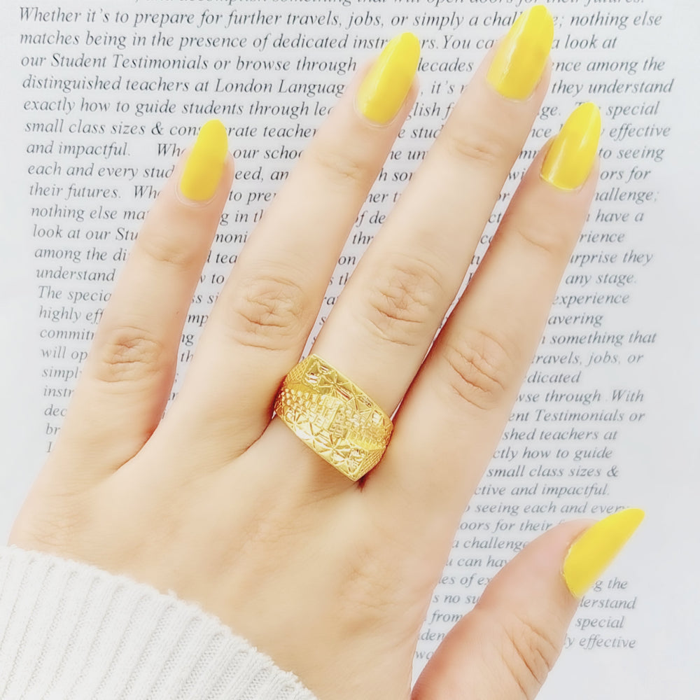 21K Gold Fancy Ring by Saeed Jewelry - Image 2