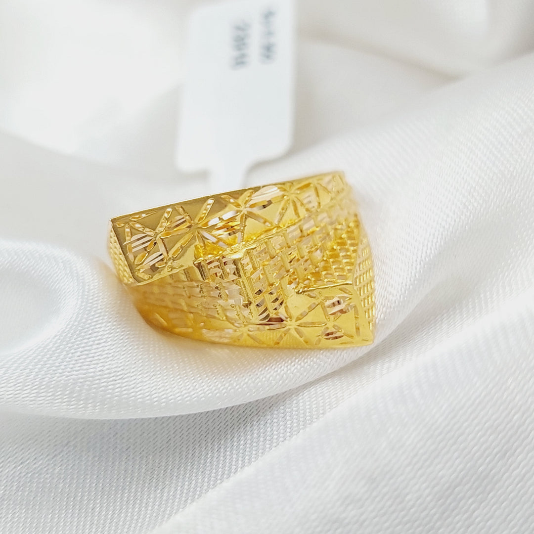 21K Gold Fancy Ring by Saeed Jewelry - Image 3