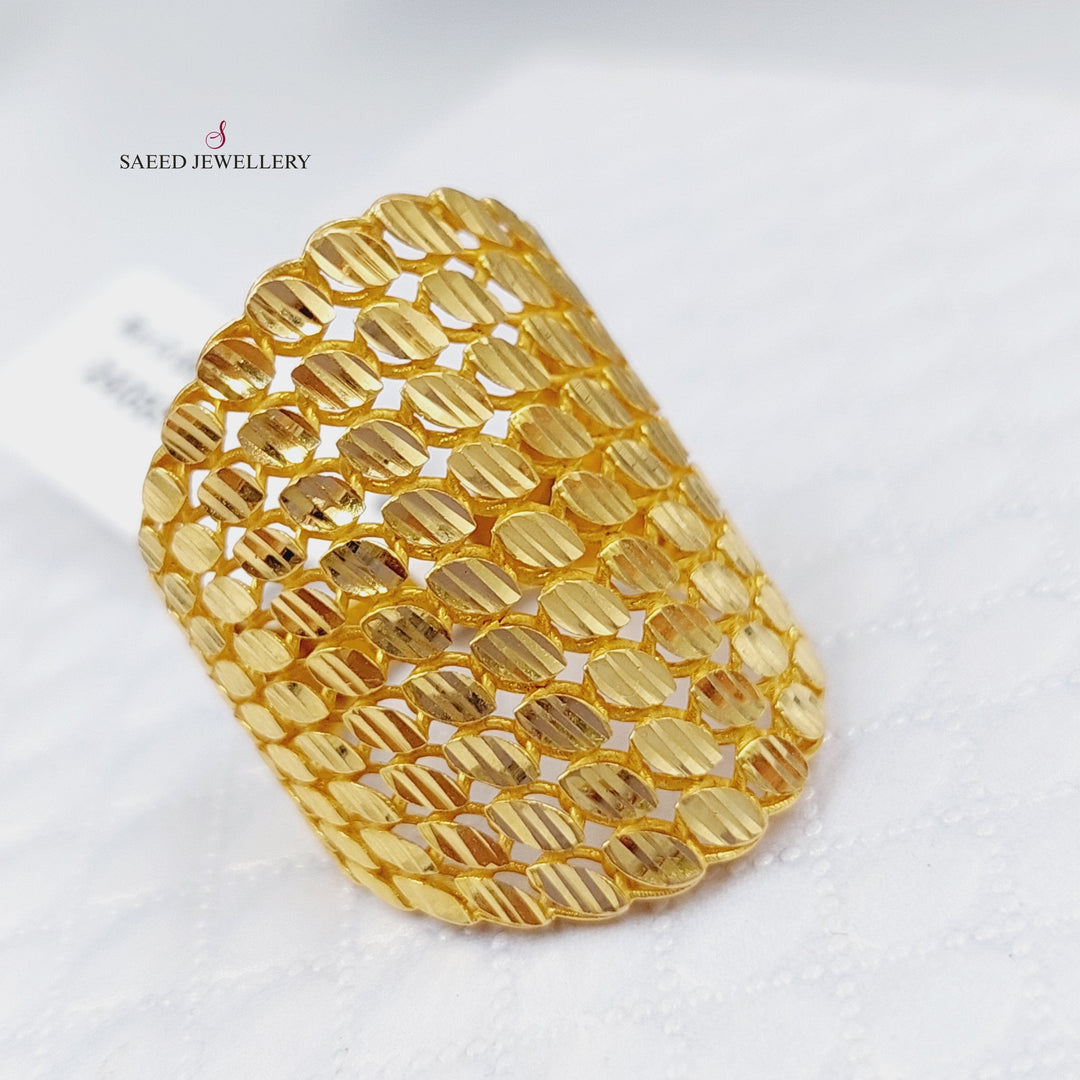 21K Gold Fancy Ring by Saeed Jewelry - Image 3