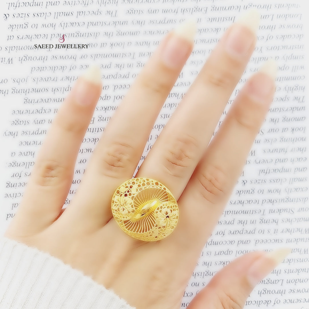 21K Gold Fancy Ring by Saeed Jewelry - Image 2