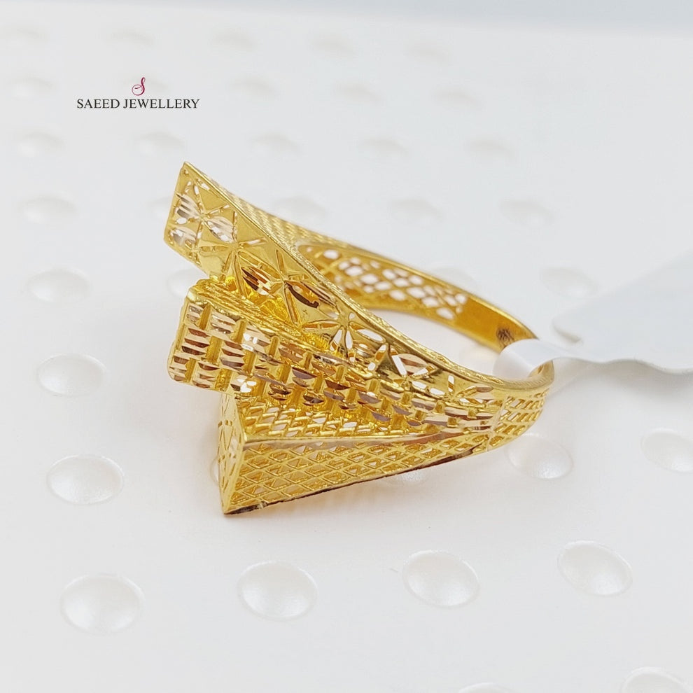 21K Gold Fancy Ring by Saeed Jewelry - Image 8