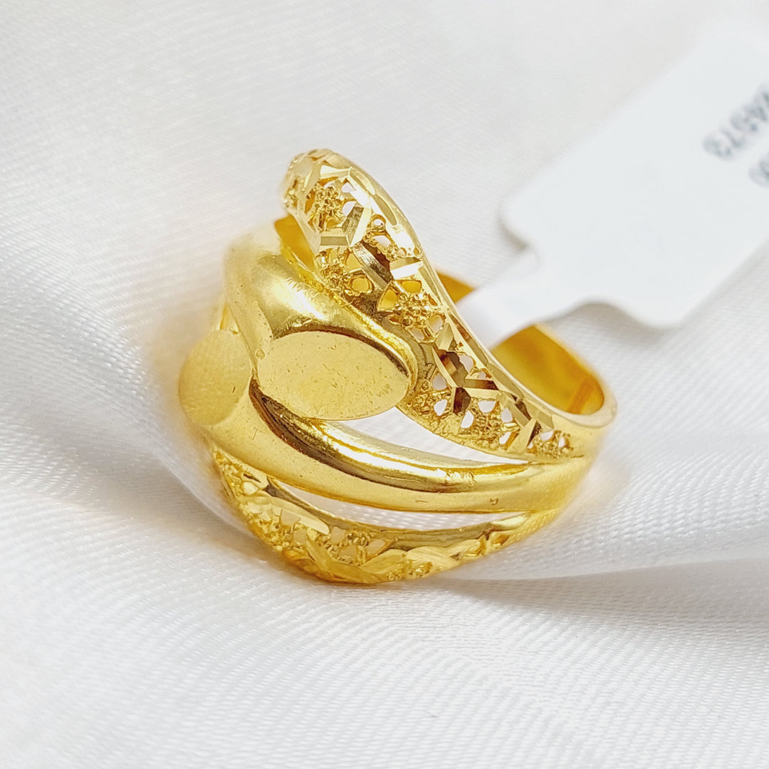 21K Gold Fancy Ring by Saeed Jewelry - Image 3