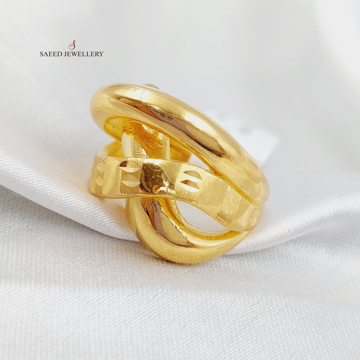 21K Gold Fancy Ring by Saeed Jewelry - Image 3