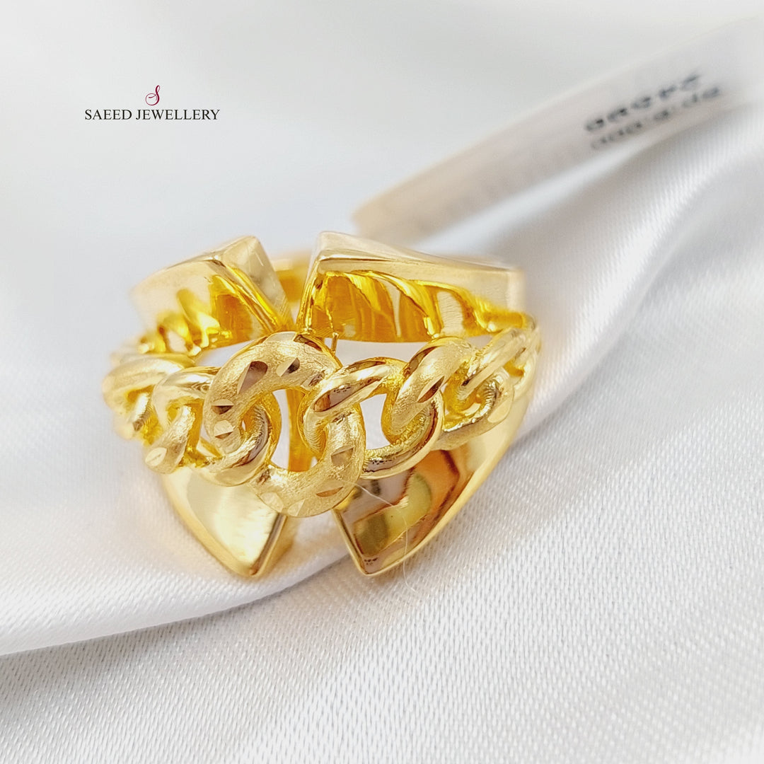 21K Gold Fancy Ring by Saeed Jewelry - Image 1