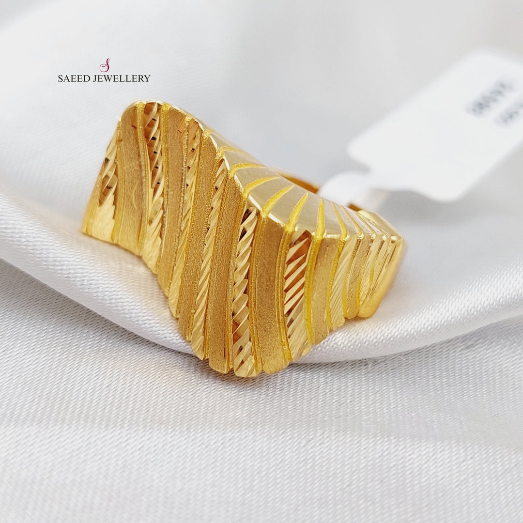 21K Gold Fancy Ring by Saeed Jewelry - Image 4