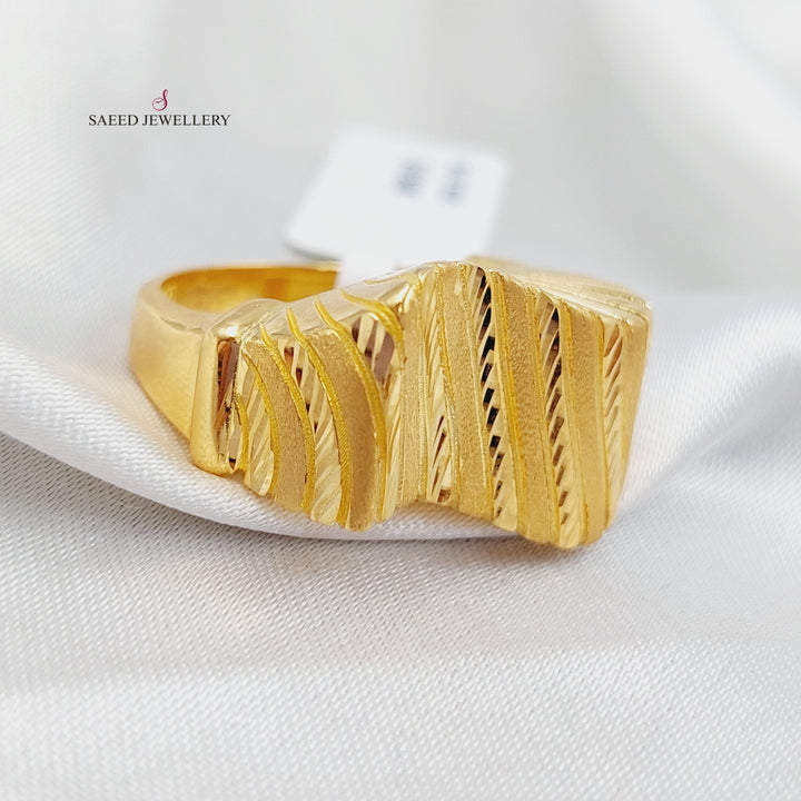 21K Gold Fancy Ring by Saeed Jewelry - Image 1