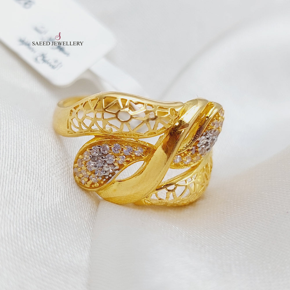 21K Gold Ornate Ring