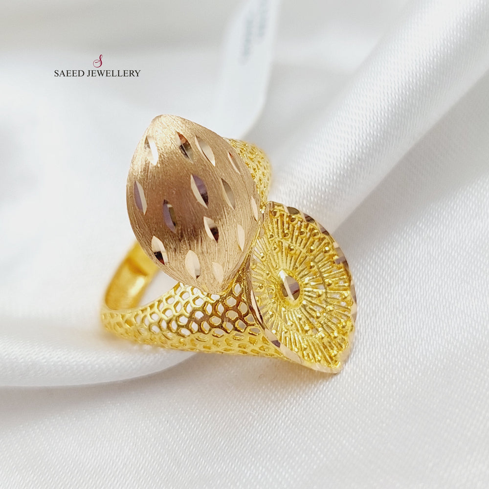 21K Gold Fancy Ring by Saeed Jewelry - Image 2