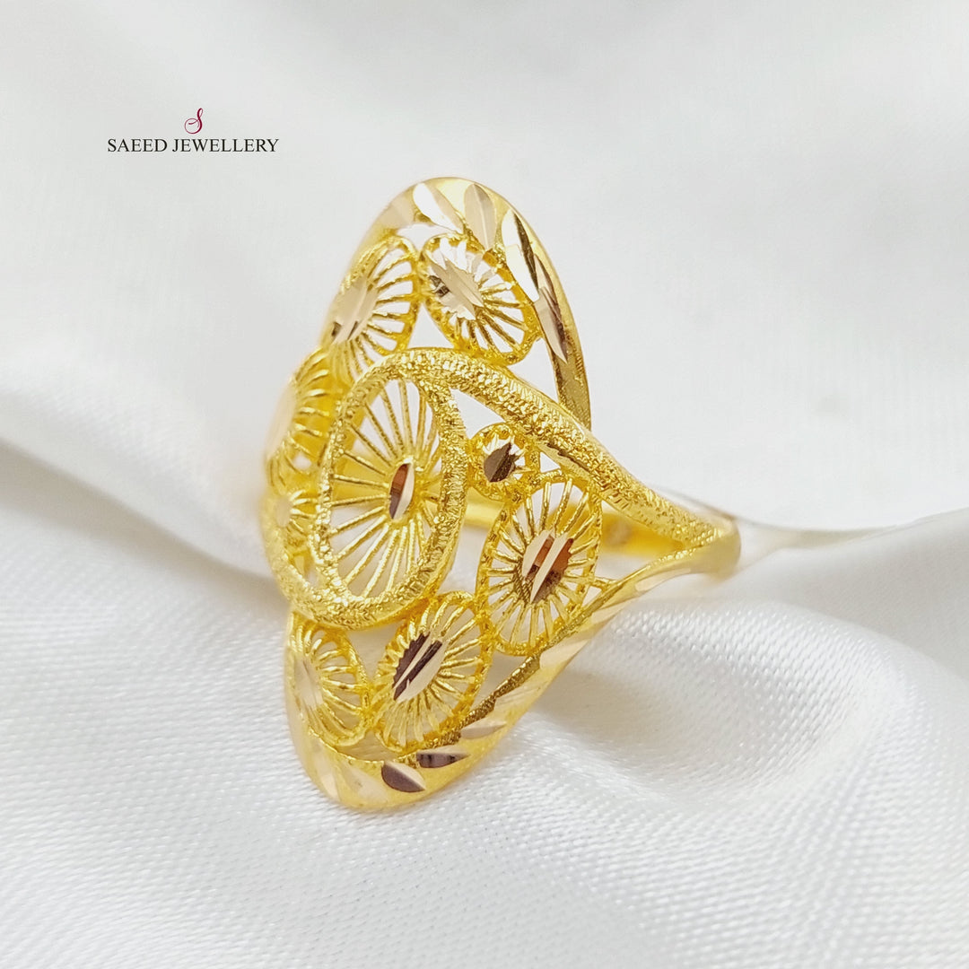 21K Gold Fancy Ring by Saeed Jewelry - Image 3