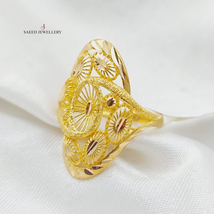 21K Gold Fancy Ring by Saeed Jewelry - Image 3