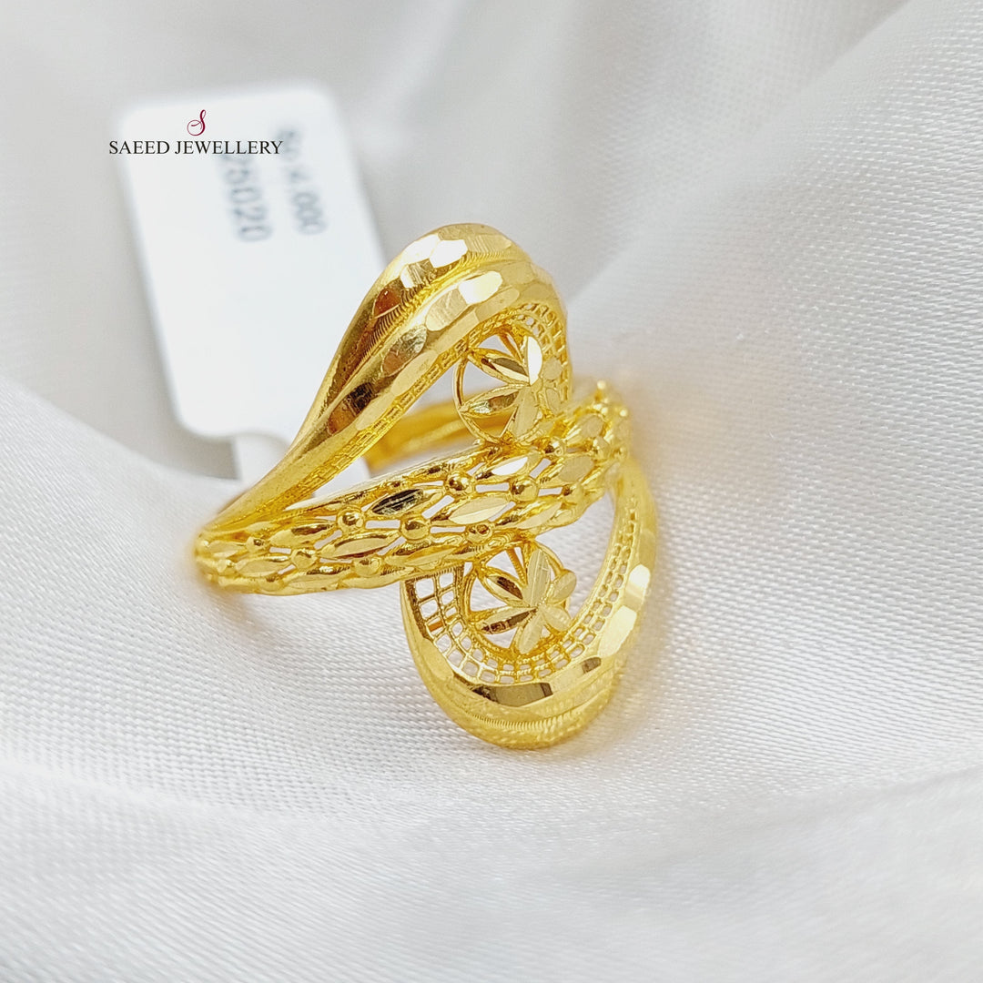 21K Gold Fancy Ring by Saeed Jewelry - Image 3