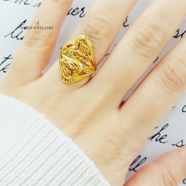 21K Gold Fancy Ring by Saeed Jewelry - Image 2