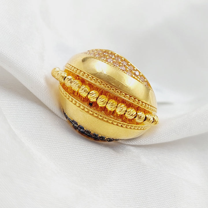 21K Fancy Ring Made of 21K Yellow Gold by Saeed Jewelry-25412