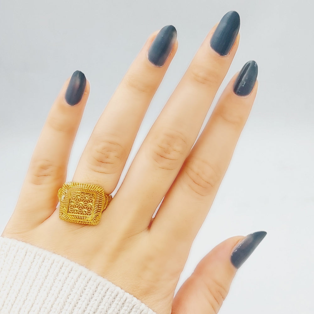 21K Gold Fancy Ring by Saeed Jewelry - Image 2