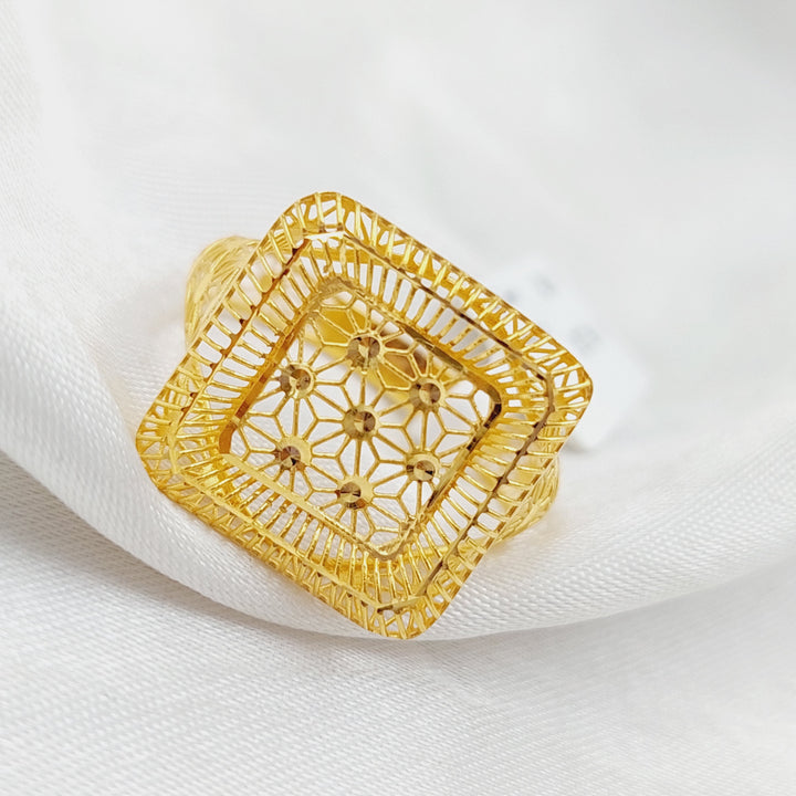 21K Gold Fancy Ring by Saeed Jewelry - Image 3