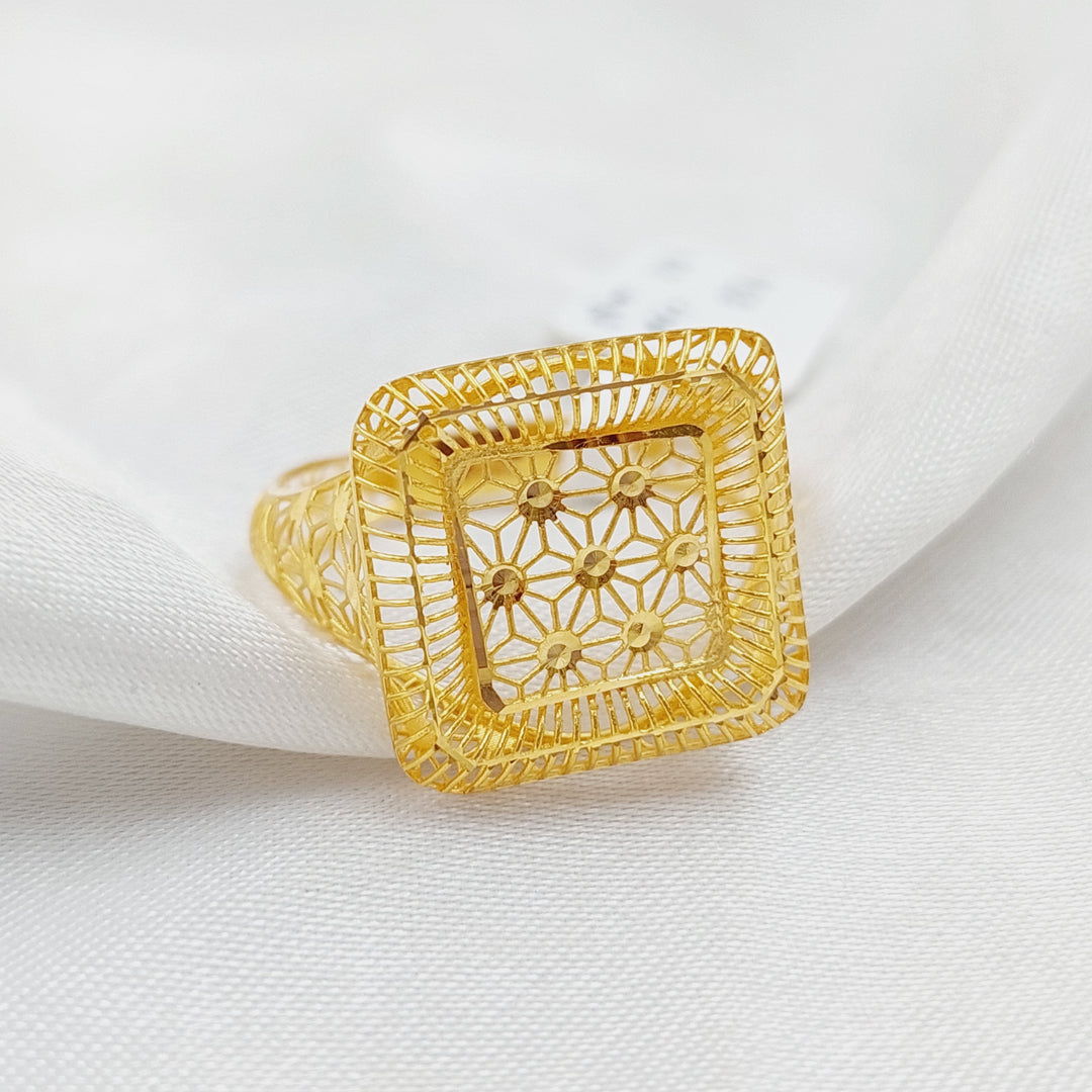 21K Gold Fancy Ring by Saeed Jewelry - Image 4