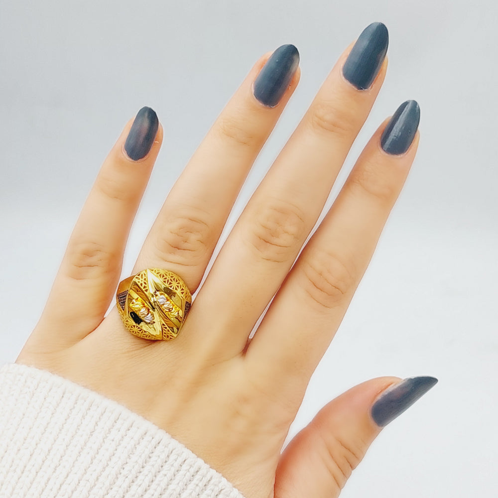 21K Gold Fancy Ring by Saeed Jewelry - Image 2