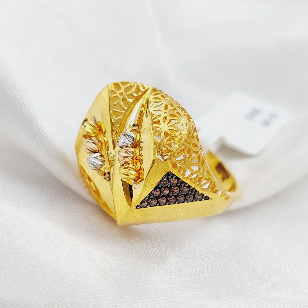 21K Gold Fancy Ring by Saeed Jewelry - Image 3