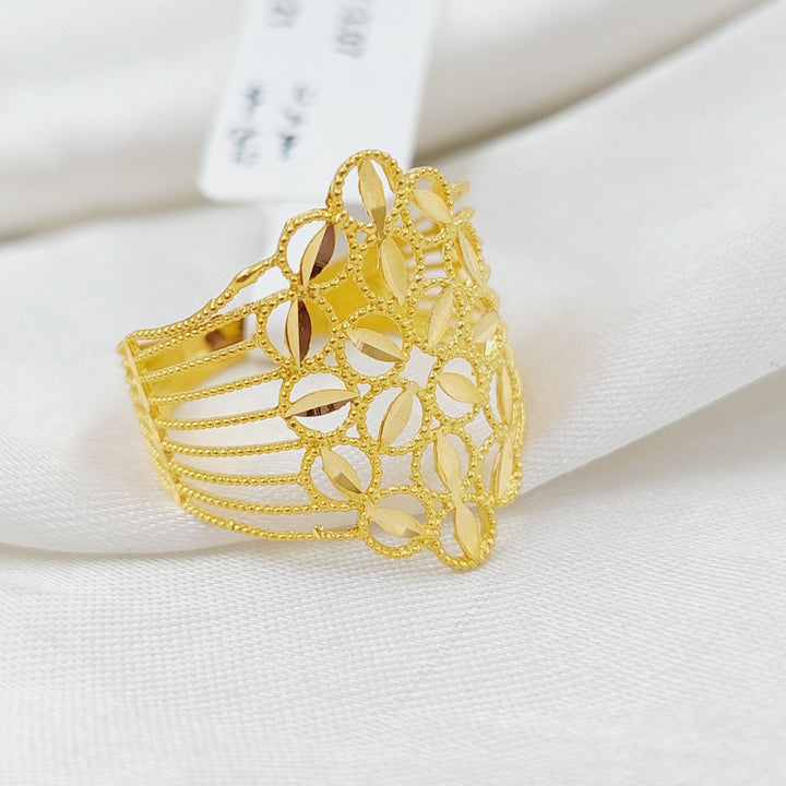 21K Gold Fancy Ring by Saeed Jewelry - Image 3