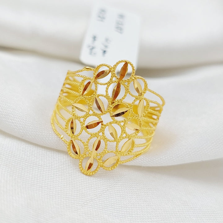 21K Gold Fancy Ring by Saeed Jewelry - Image 4