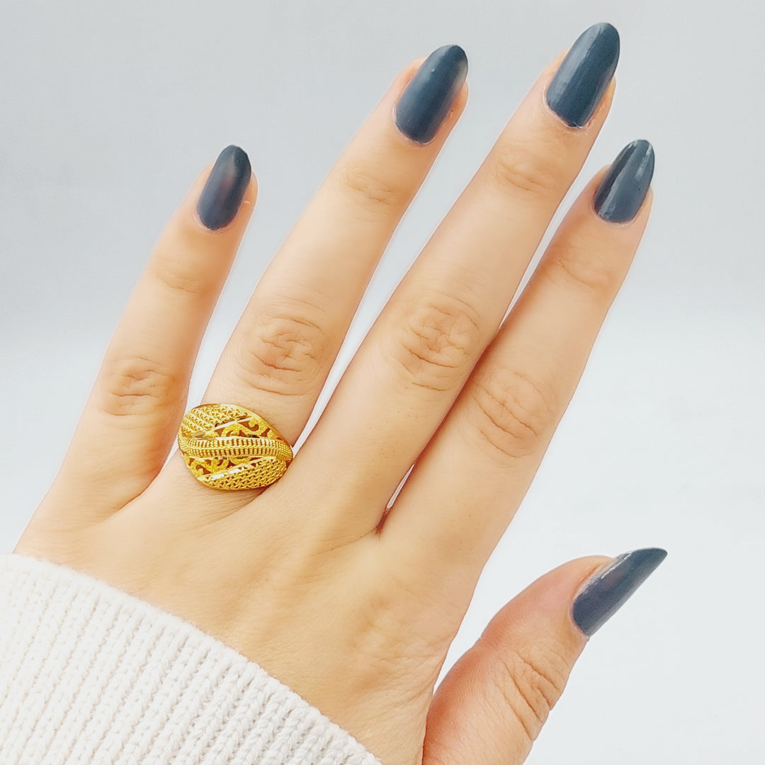 21K Gold Fancy Ring by Saeed Jewelry - Image 2