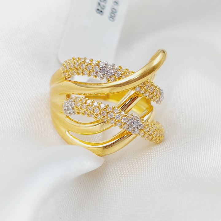 21K Fancy Ring Made of 21K Yellow Gold by Saeed Jewelry-25628