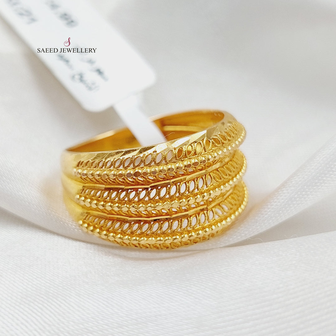 21K Gold Fancy Ring by Saeed Jewelry - Image 3