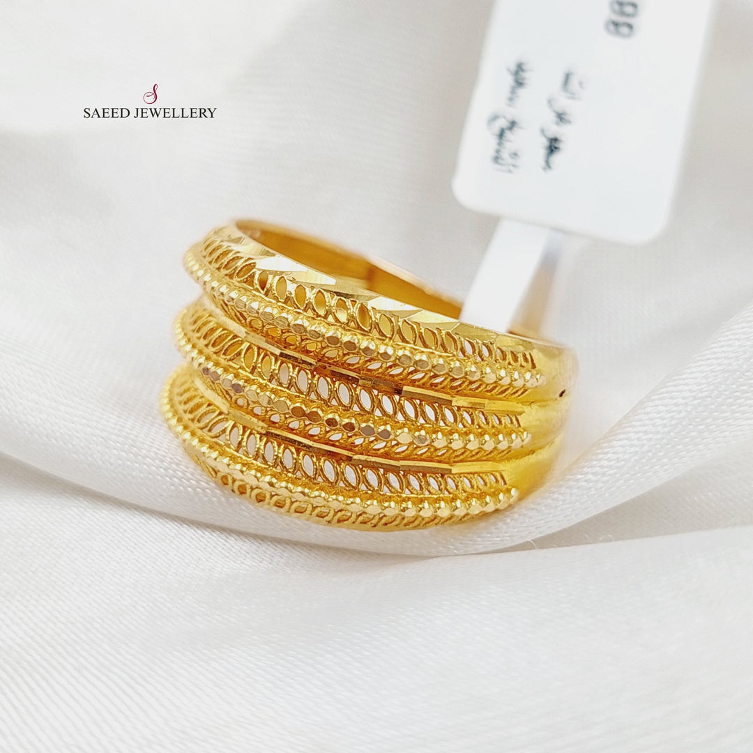 21K Gold Fancy Ring by Saeed Jewelry - Image 4