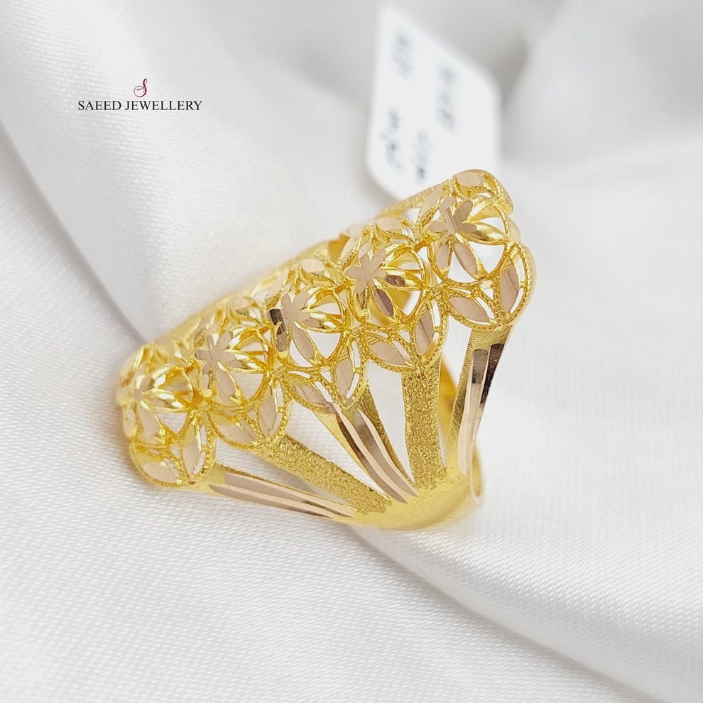 21K Gold Fancy Ring by Saeed Jewelry - Image 2