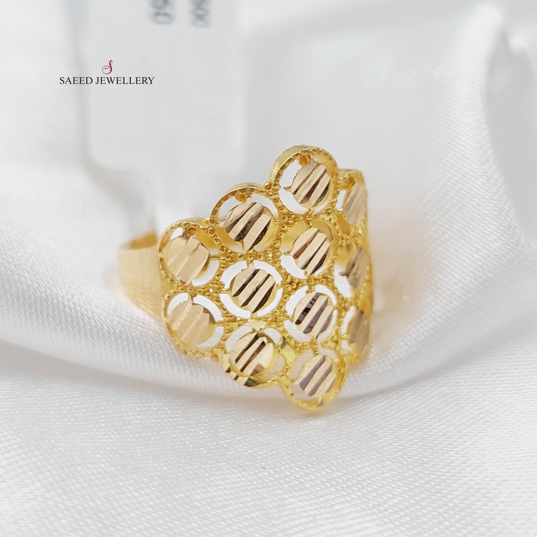 21K Gold Fancy Ring by Saeed Jewelry - Image 4