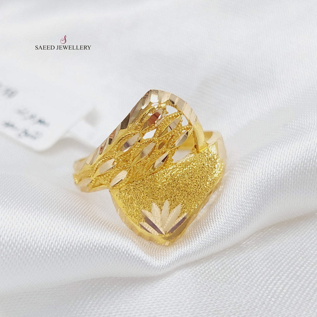 21K Gold Fancy Ring by Saeed Jewelry - Image 3