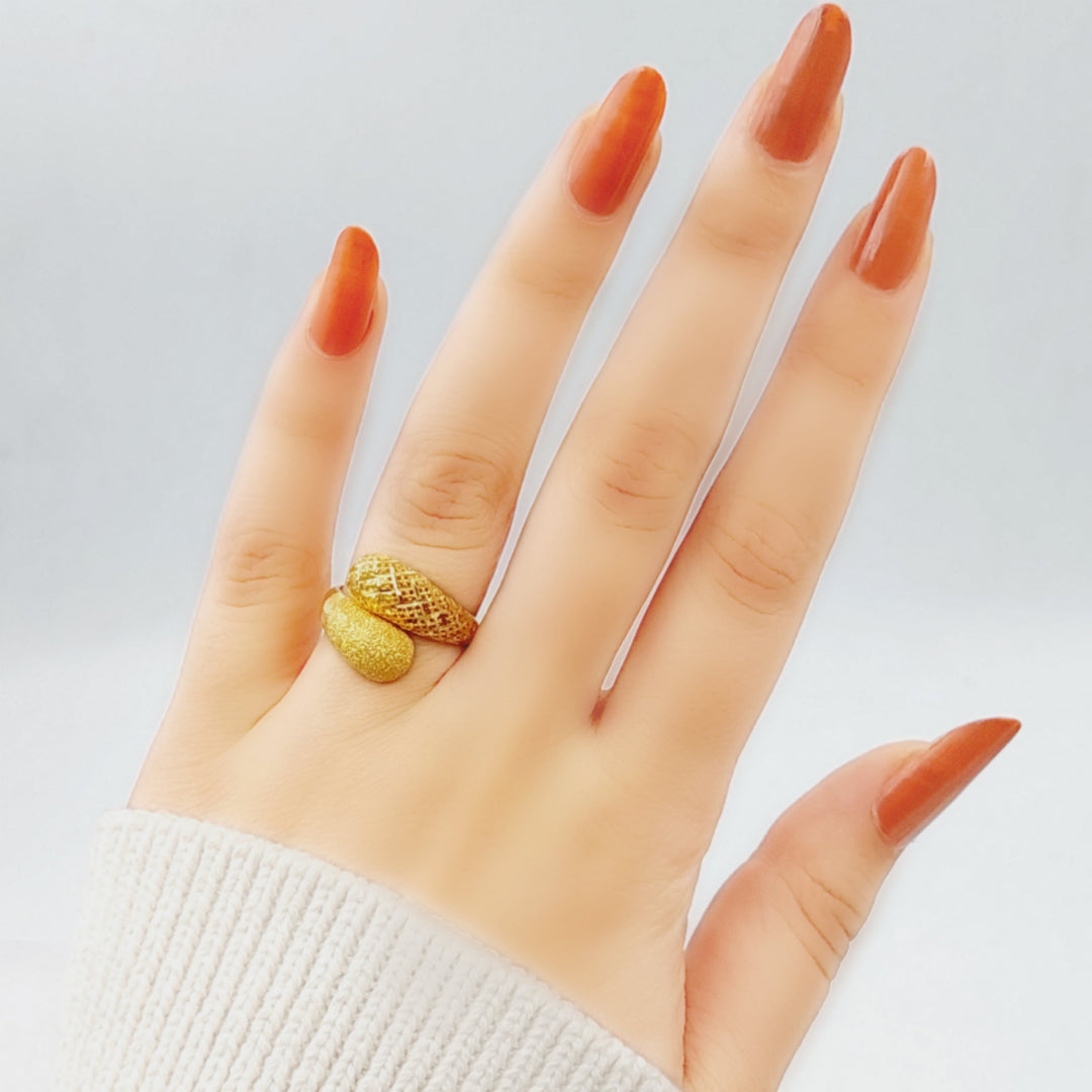 21K Gold Fancy Ring by Saeed Jewelry - Image 3