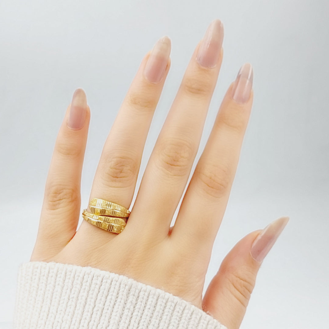 21K Gold Fancy Ring by Saeed Jewelry - Image 2