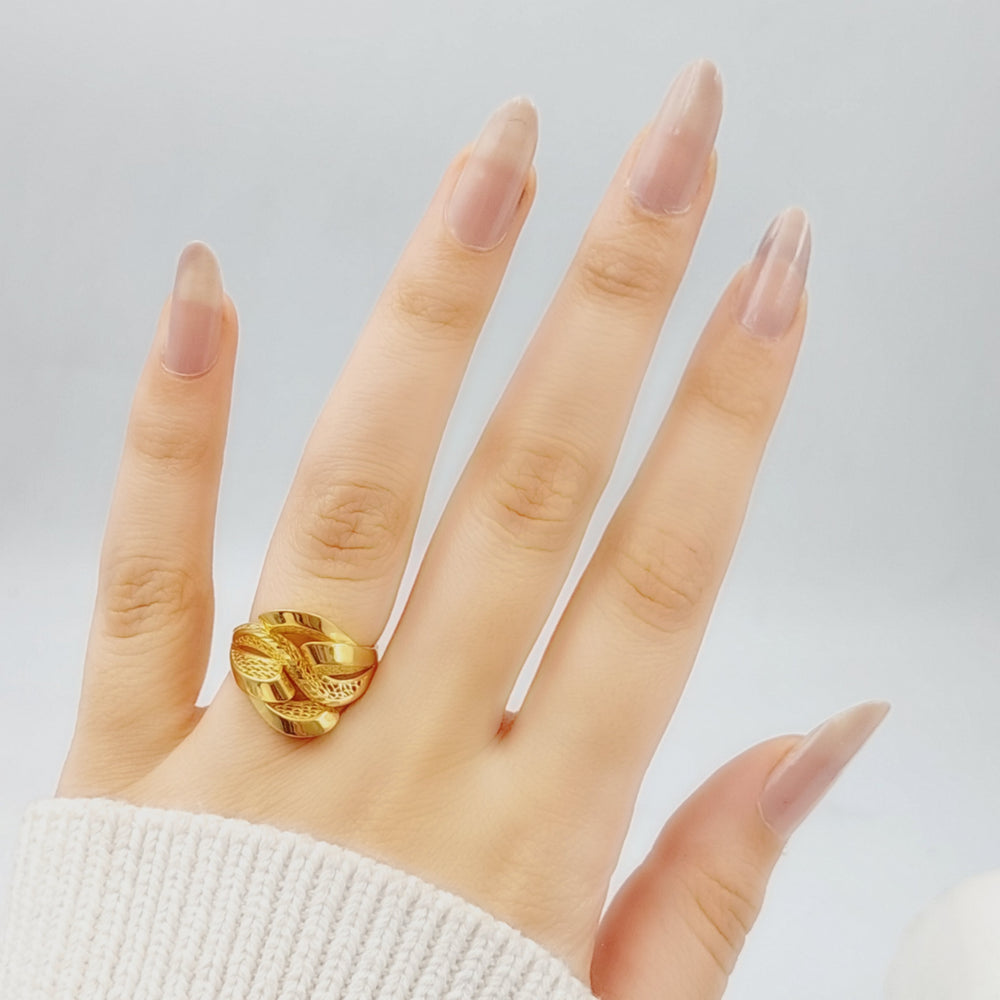 21K Gold Fancy Ring by Saeed Jewelry - Image 2