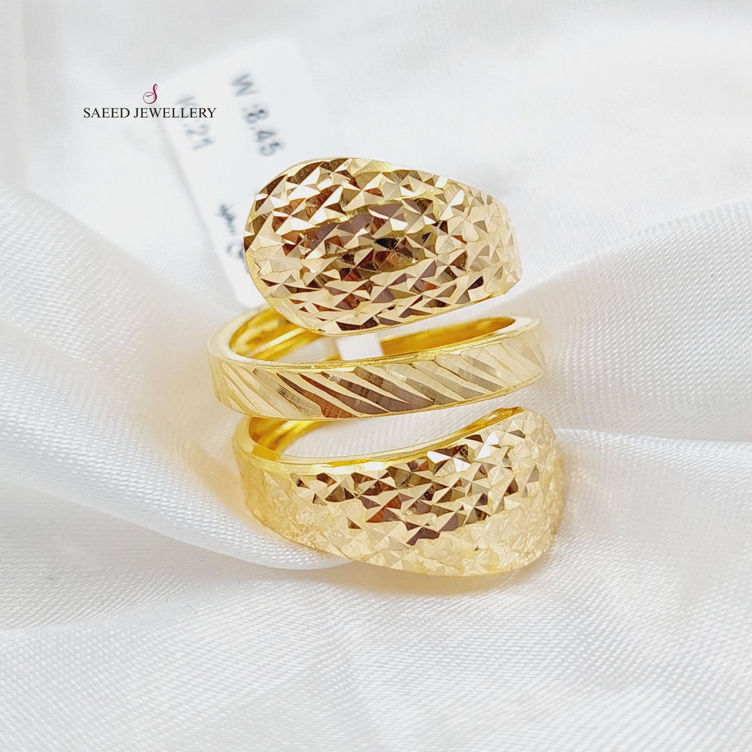 21K Gold Fancy Ring by Saeed Jewelry - Image 3