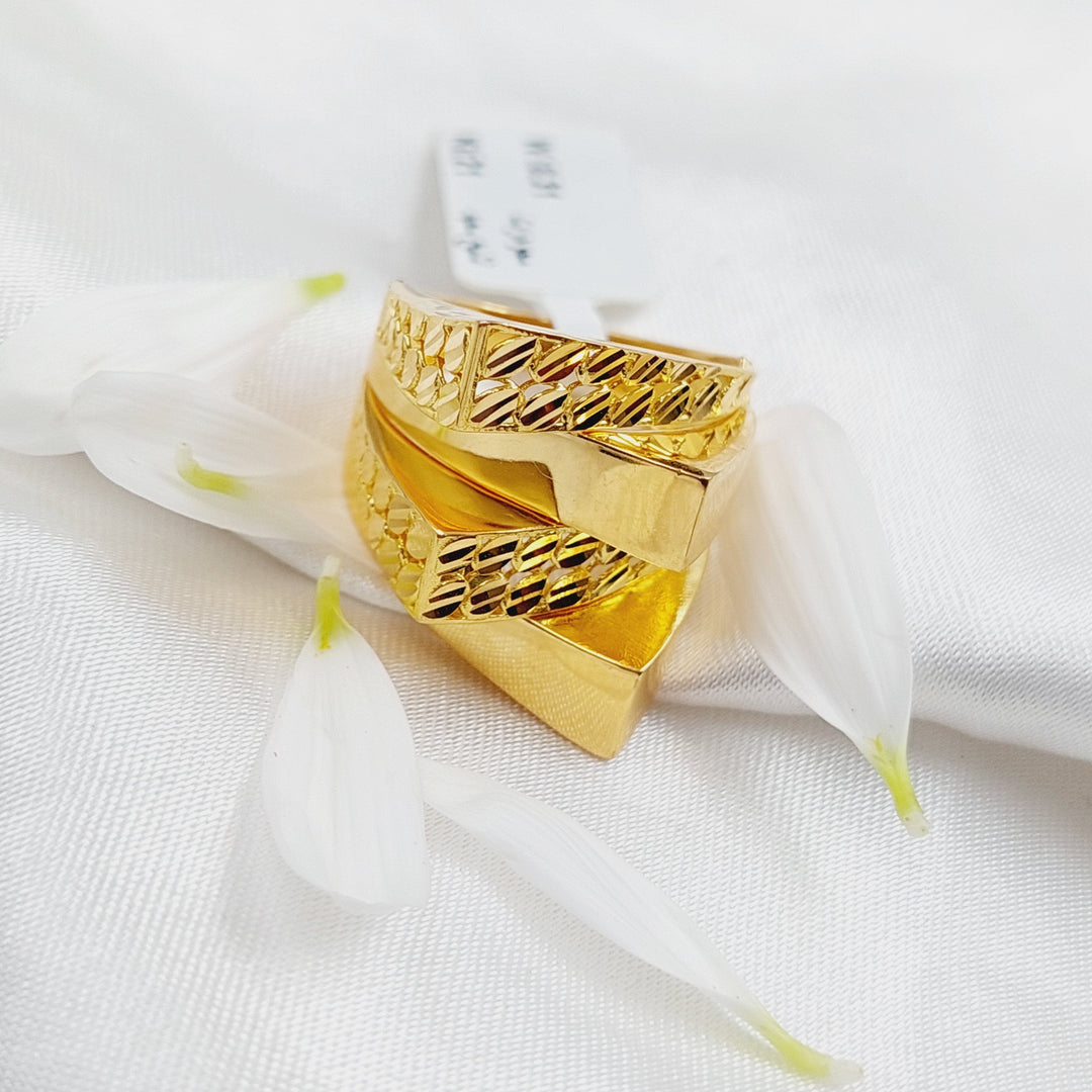 21K Gold Fancy Ring by Saeed Jewelry - Image 4