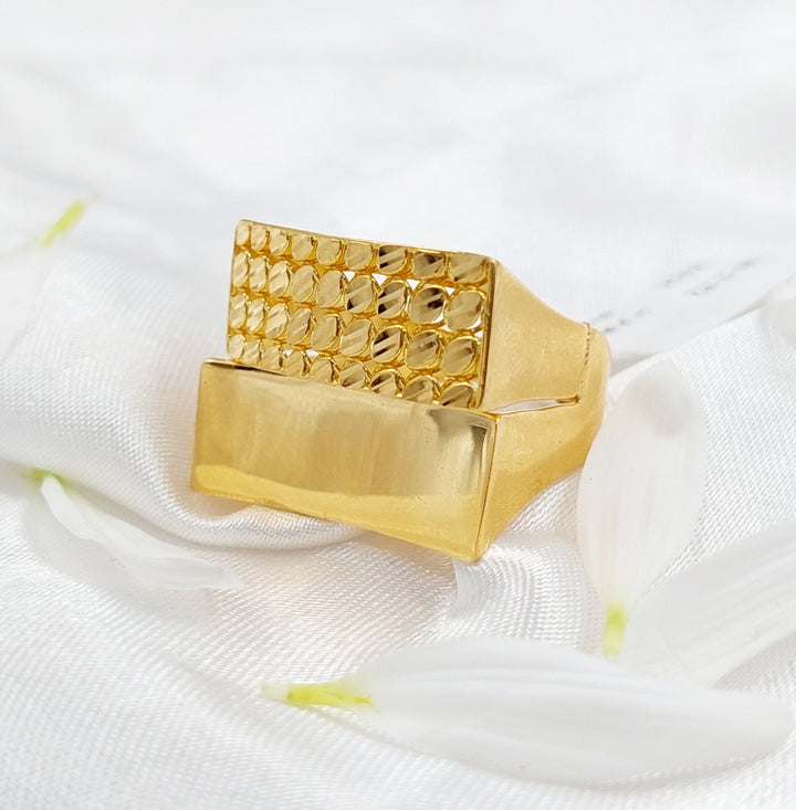 21K Gold Fancy Ring by Saeed Jewelry - Image 1