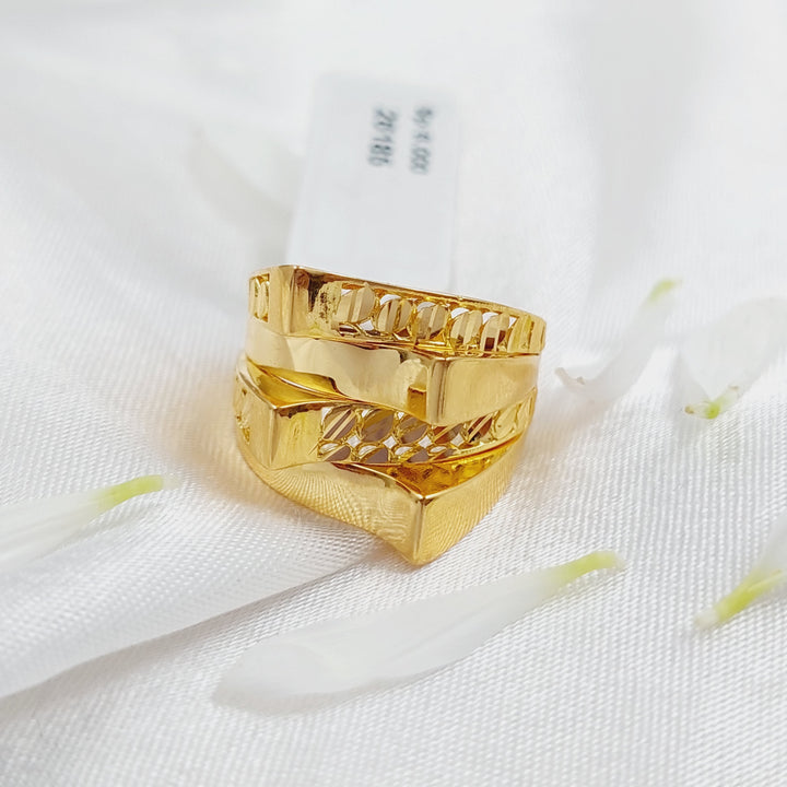 21K Gold Fancy Ring by Saeed Jewelry - Image 2