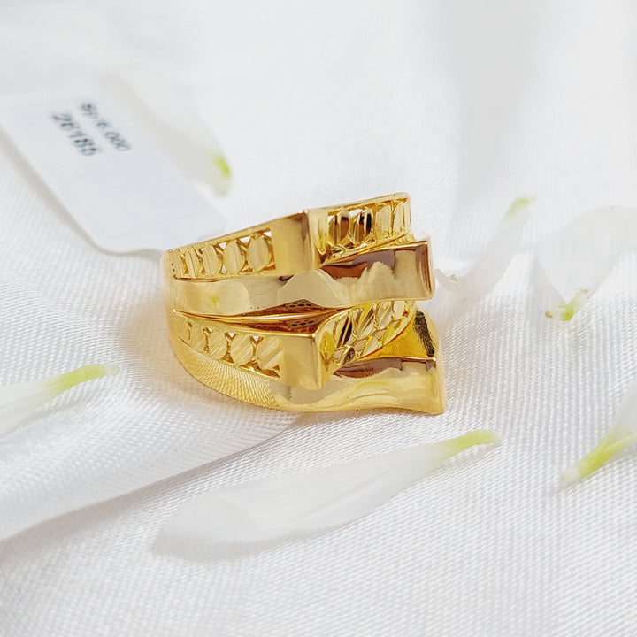 21K Gold Fancy Ring by Saeed Jewelry - Image 3