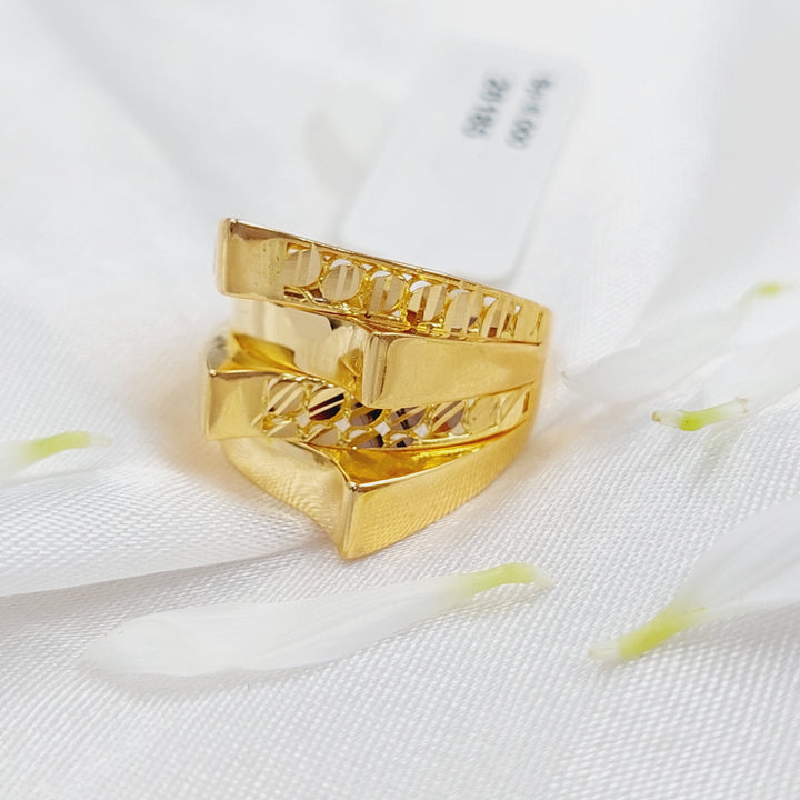 21K Gold Fancy Ring by Saeed Jewelry - Image 1