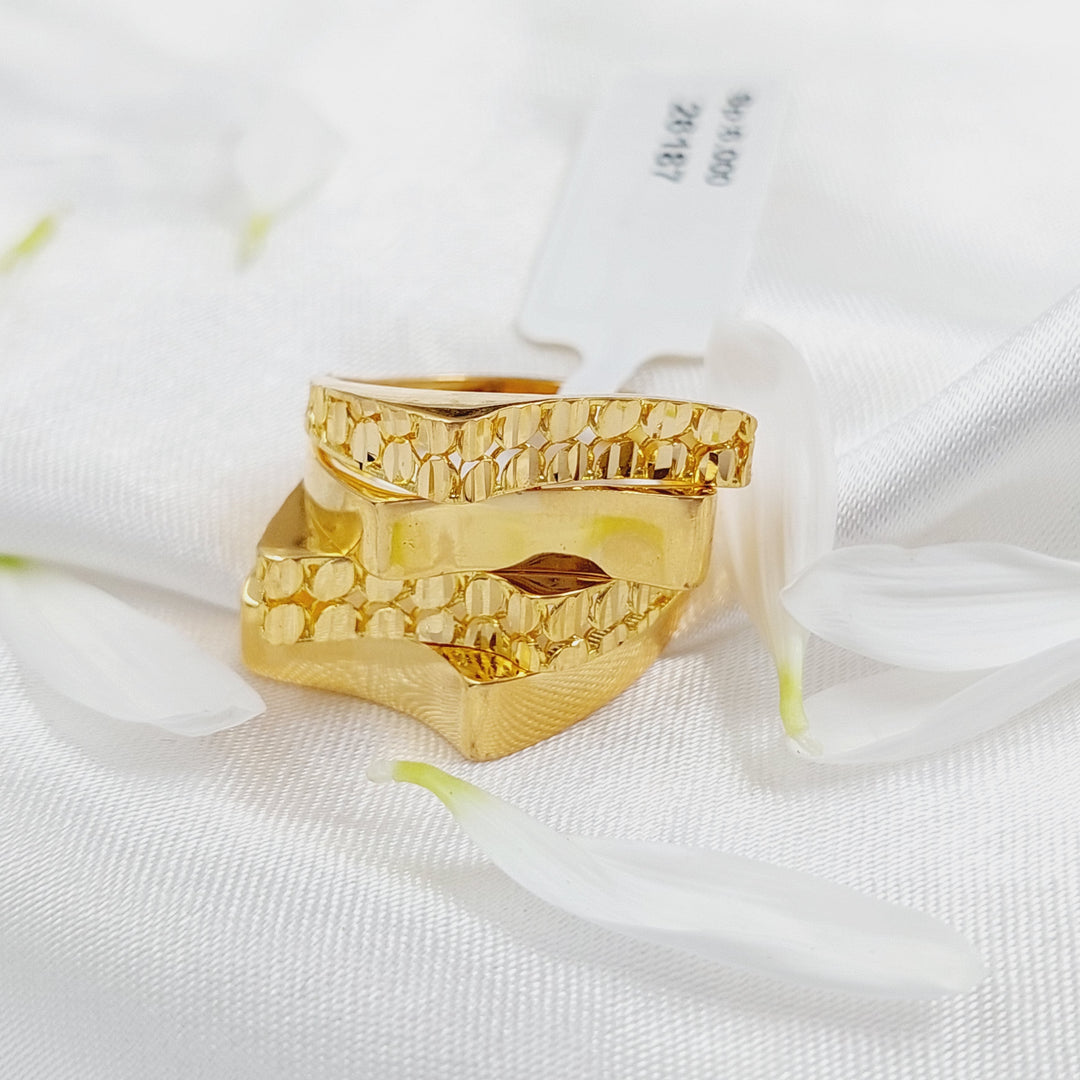 21K Gold Fancy Ring by Saeed Jewelry - Image 3