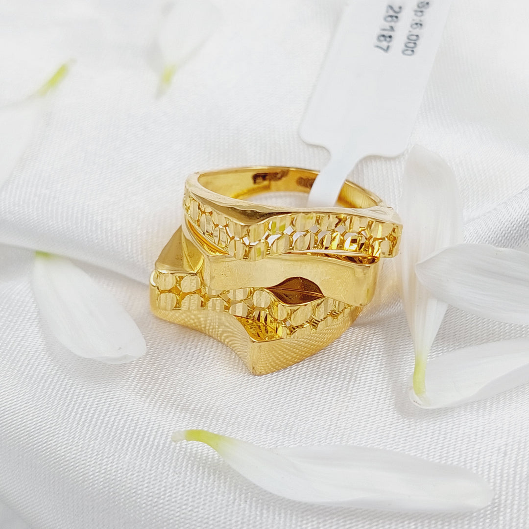 21K Gold Fancy Ring by Saeed Jewelry - Image 4